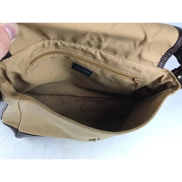 Wilsons Leather Womens Beige Brown Pelle Studios Shoulder Strap Crossbody Bag - Picture 9 of 10